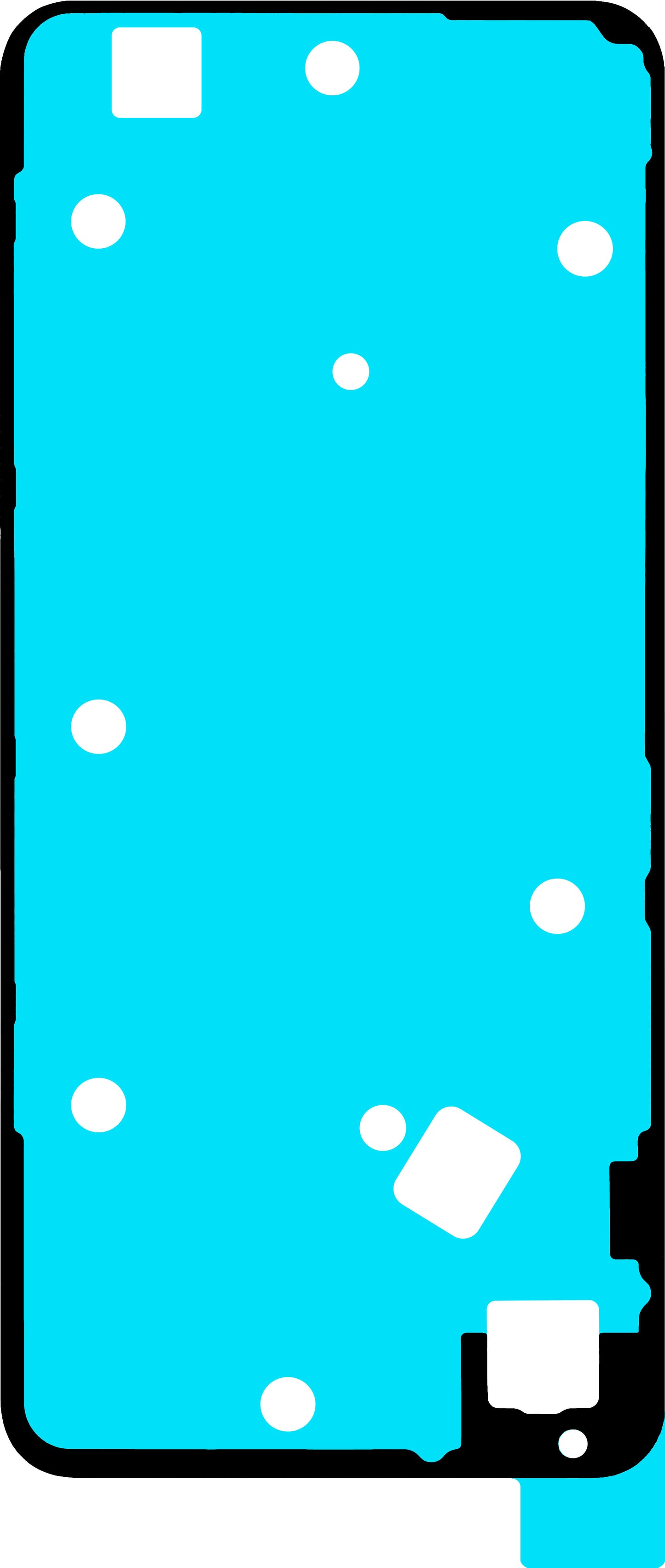 Akkufedél ragasztó Realme C71, Service Pack 612717000735