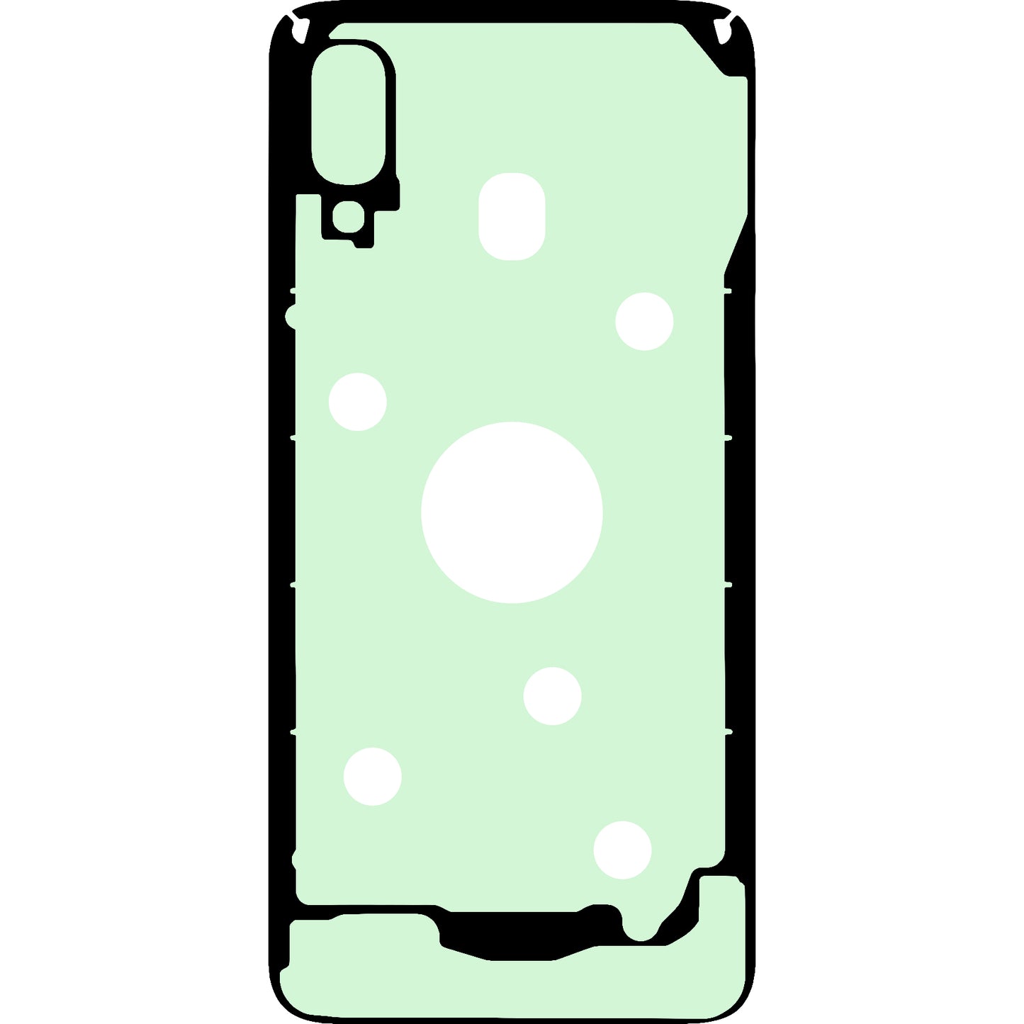 Akkufedél ragasztó Samsung Galaxy A40 A405, Service Pack GH02-17850A