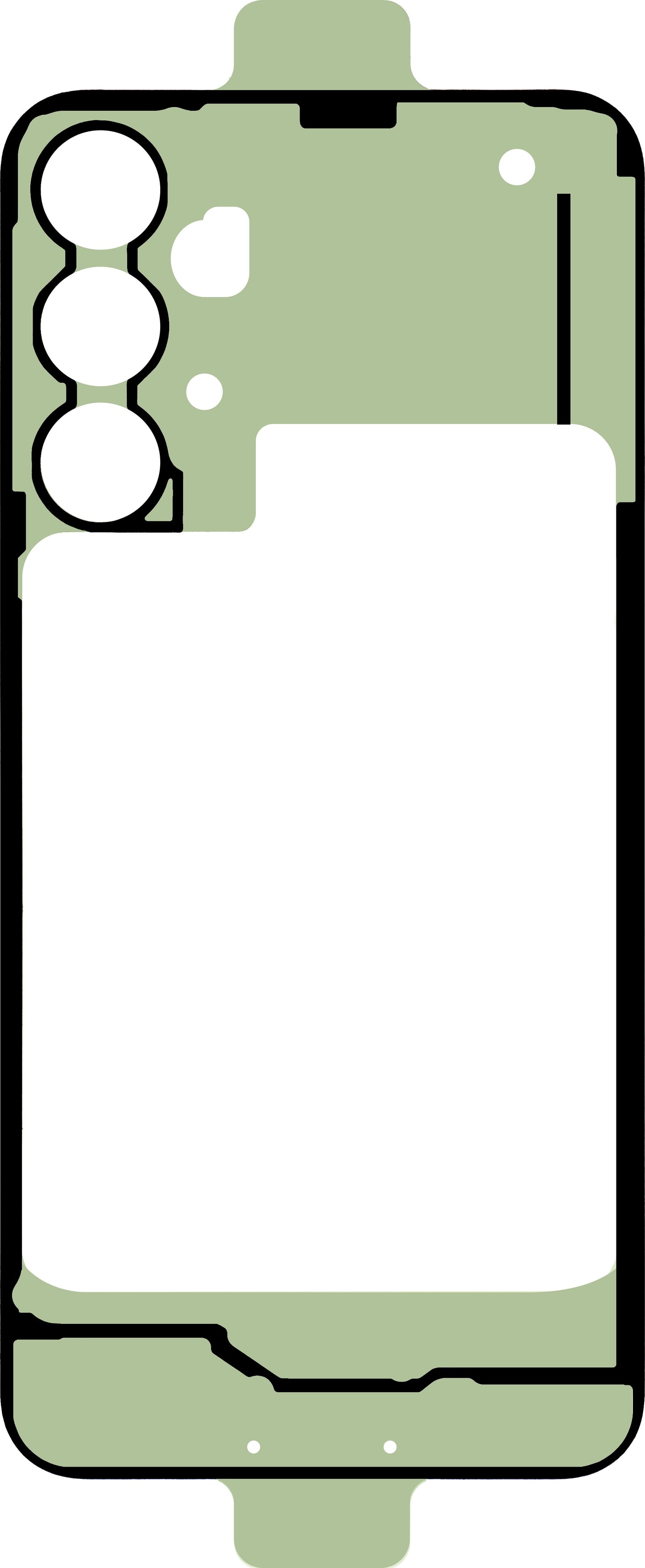 Akkufedél Ragasztó Samsung Galaxy A25 A256, Service Pack GH81-24067A