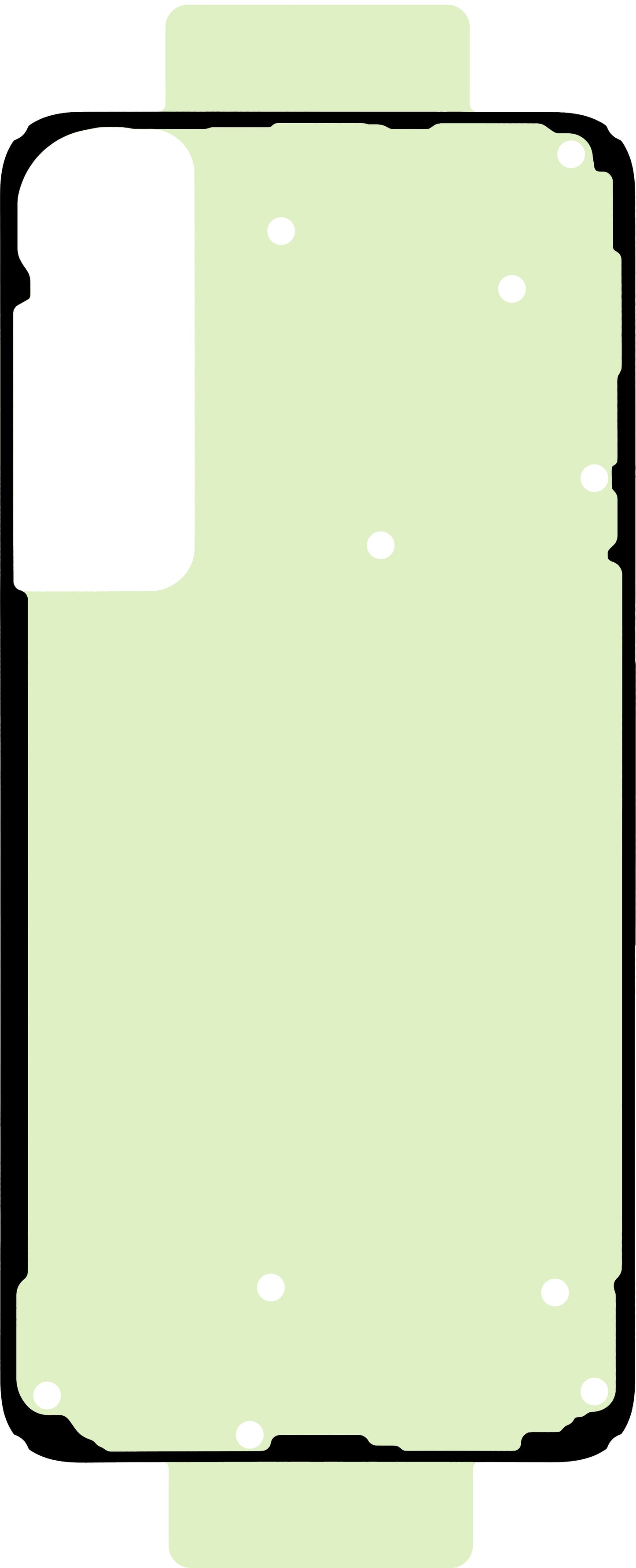 Akkumulátorfedél Ragasztó Samsung Galaxy S25+ S936, Service Pack GH81-26939A