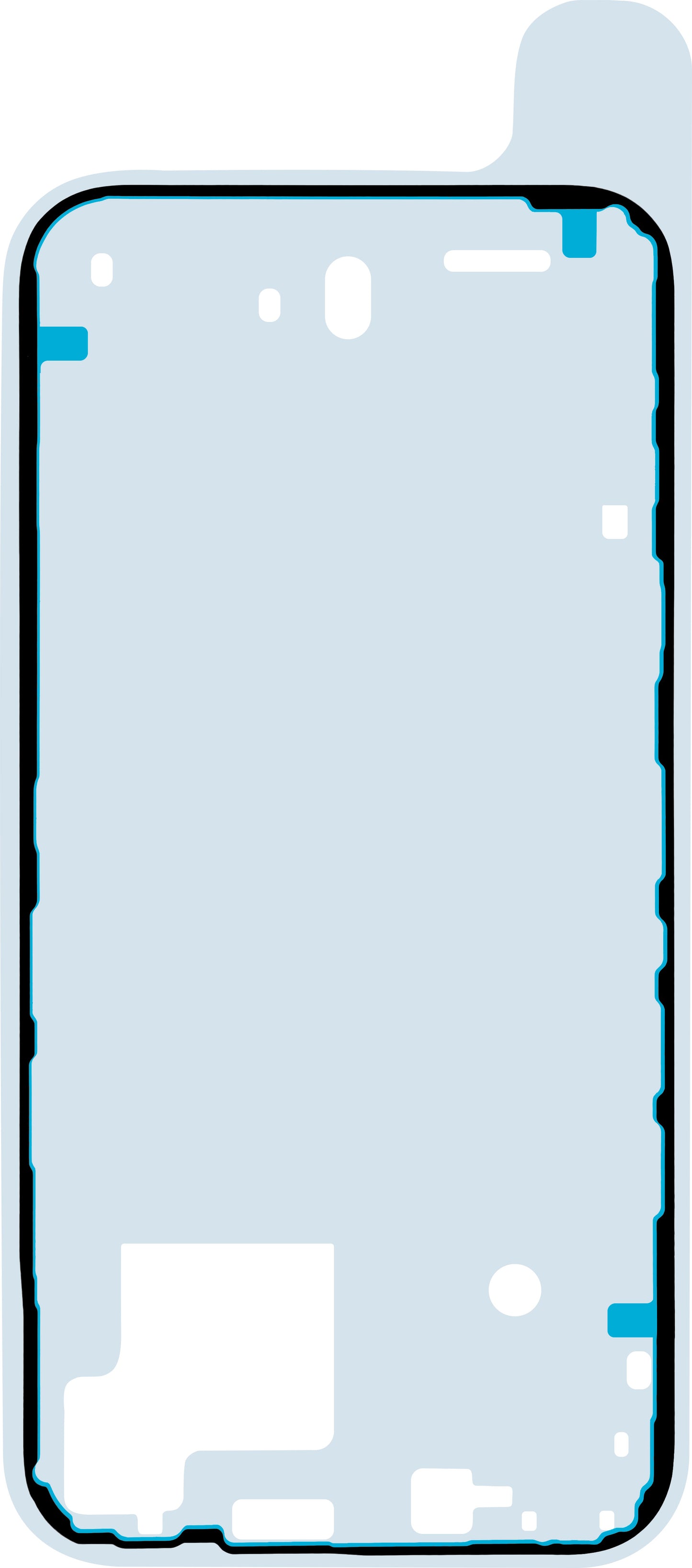 Apple iPhone 14 Plus kijelző ragasztó, Service Pack 923-08093