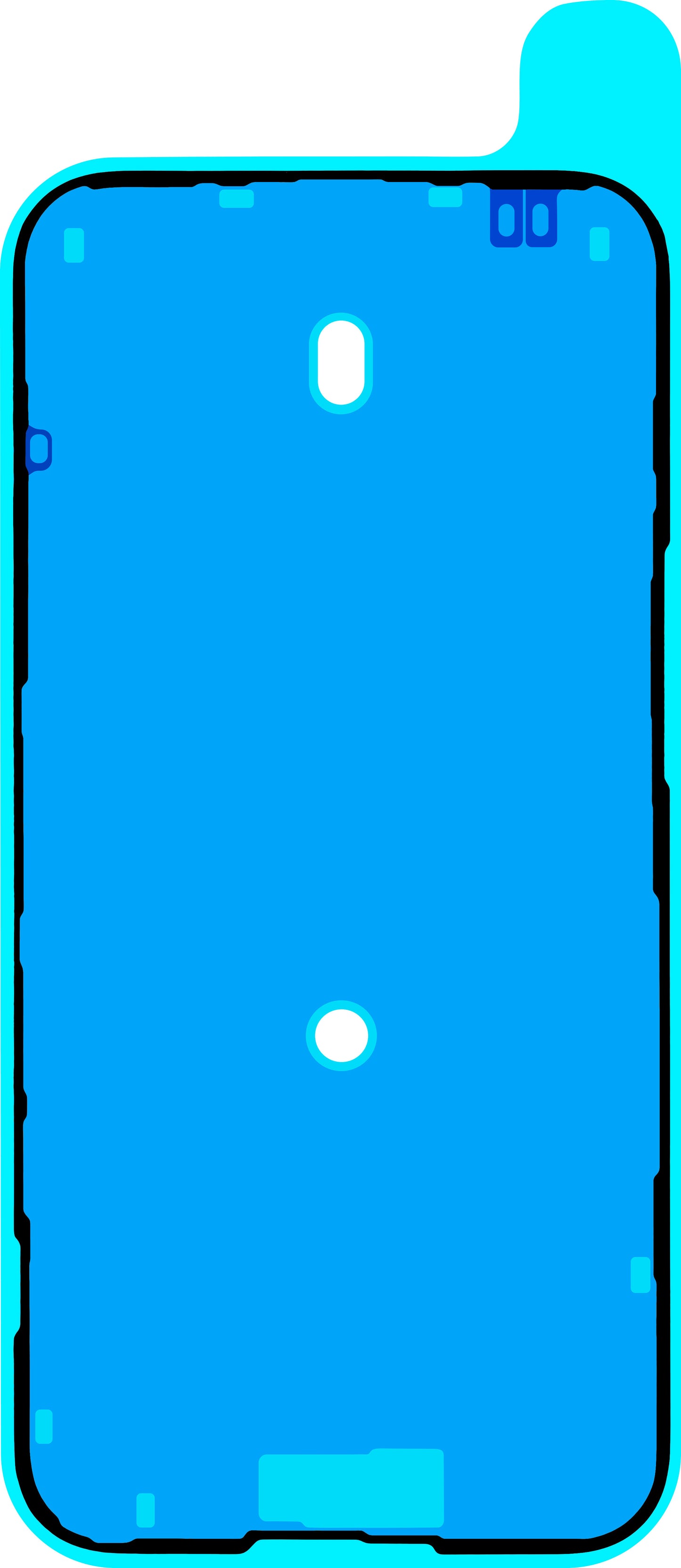 Apple iPhone 15 Plus kijelző ragasztó, Service Pack 923-09186