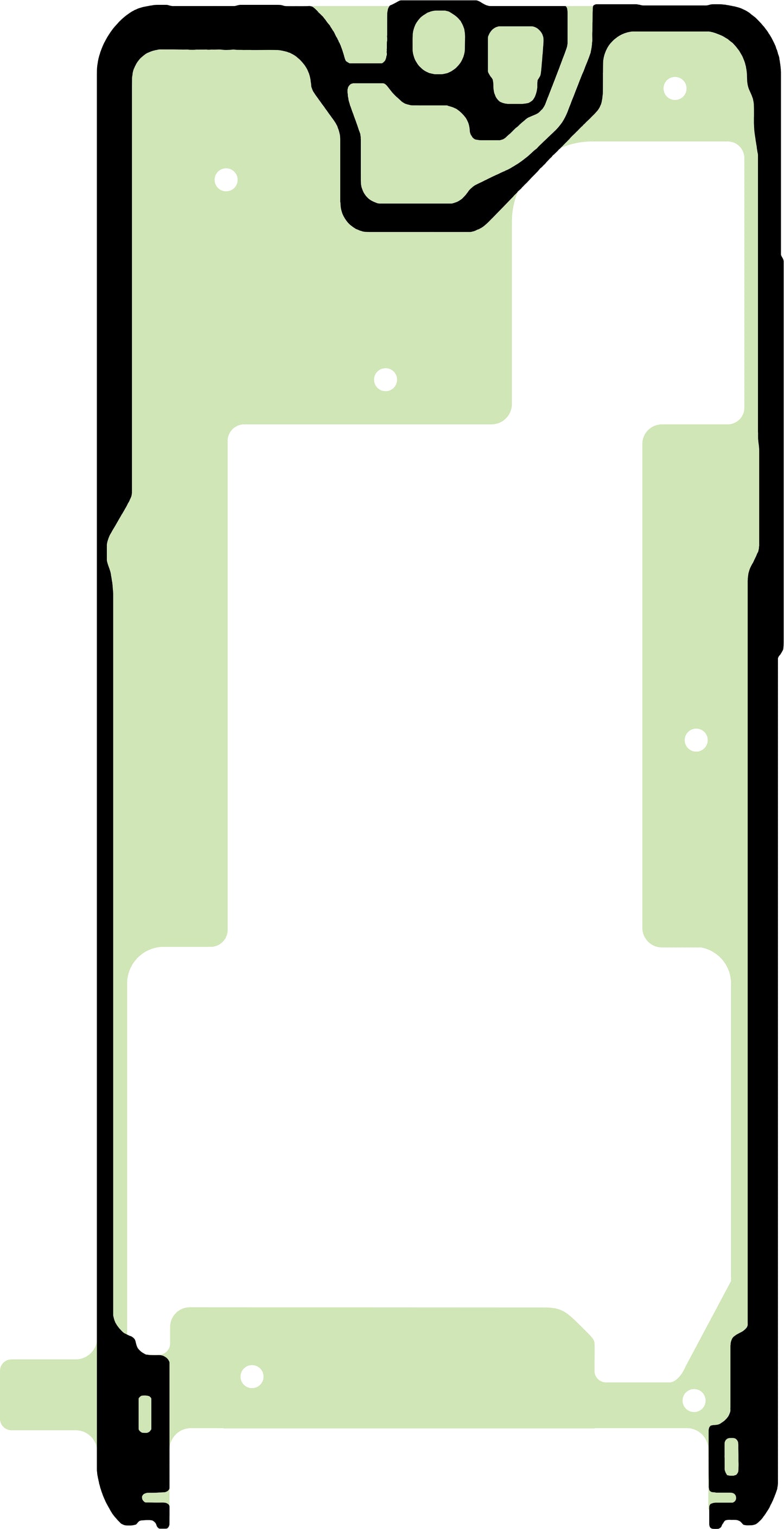 Display Ragasztó Samsung Galaxy S20+ 5G G986 / S20+ G985, Service Pack GH02-19782A