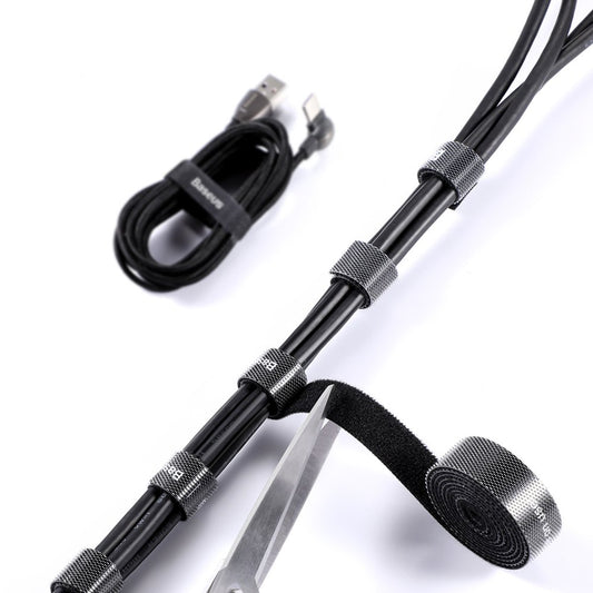 Baseus Circle kábelrendező, Velcro, 3m, fekete ACMGT-F01