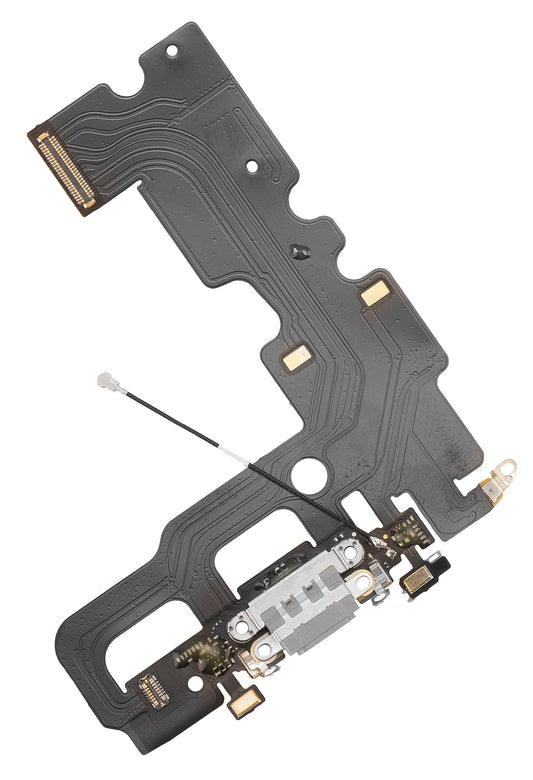 Töltőcsatlakozó pánt - Apple iPhone 7 mikrofon, ezüst