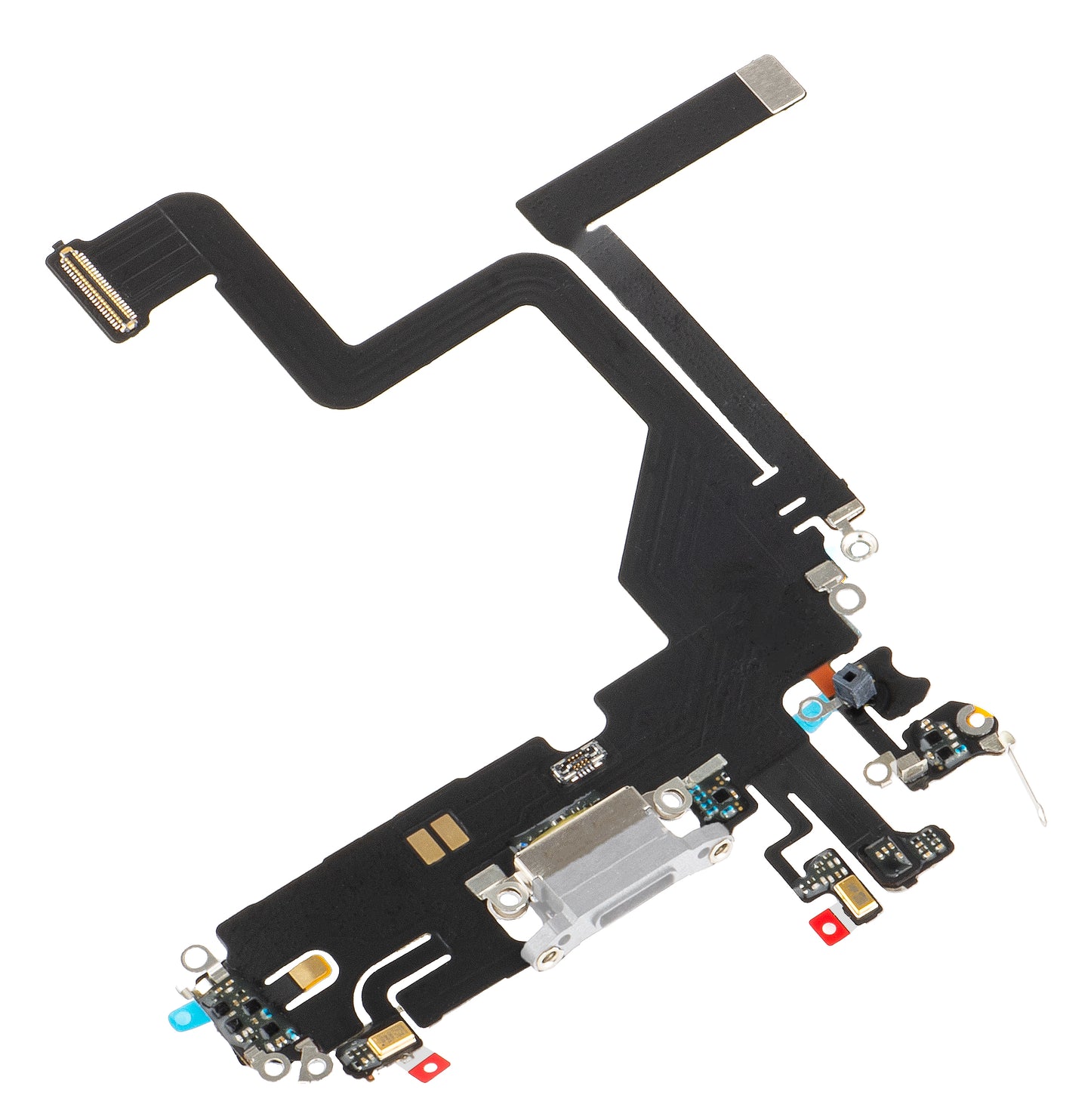 Töltőcsatlakozós szalag - Mikrofon Apple iPhone 14 Pro, Ezüst