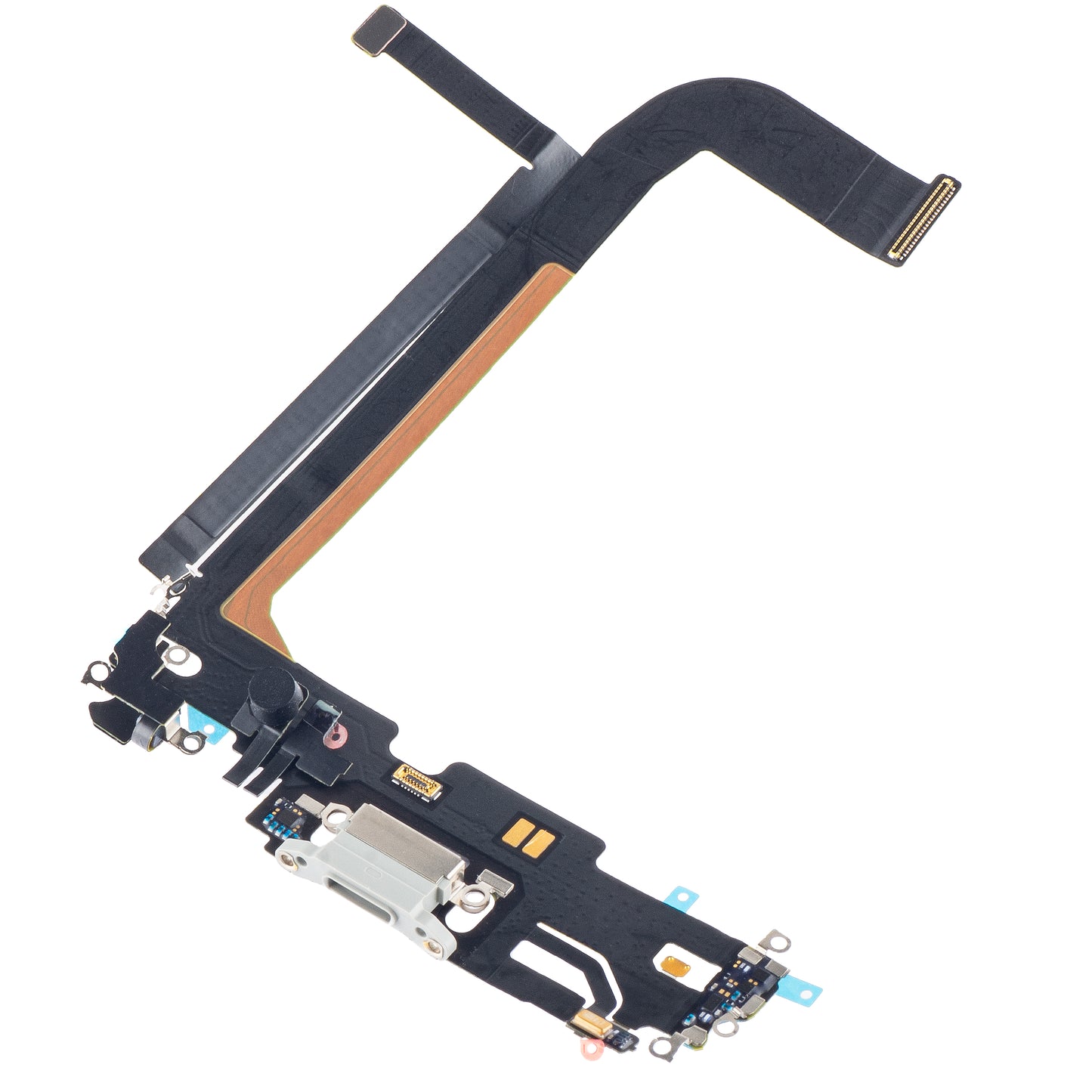 Töltőcsatlakozó szalag - Mikrofon Apple iPhone 13 Pro Max, Ezüst