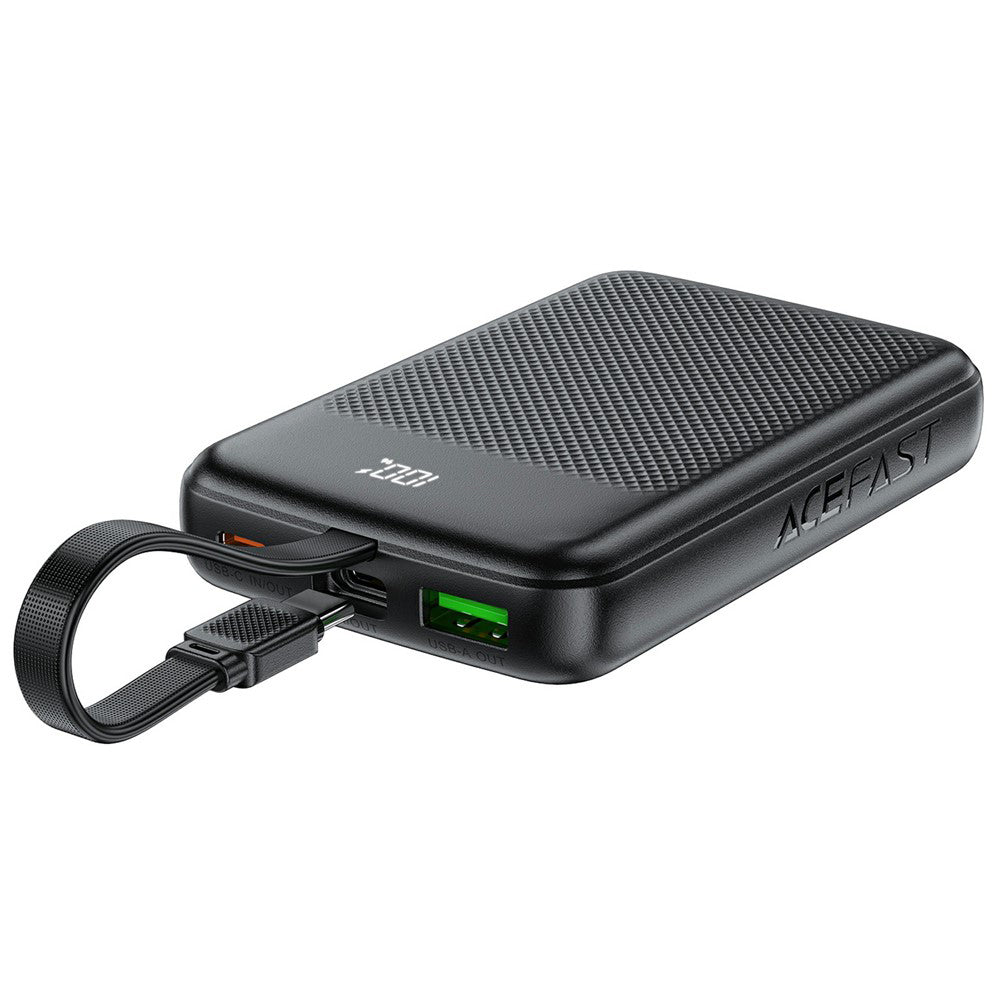 Külső akkumulátor Acefast M13, 10000mAh, 22.5W, QC + PD, 1 x USB-A - 2 x USB-C, Fekete