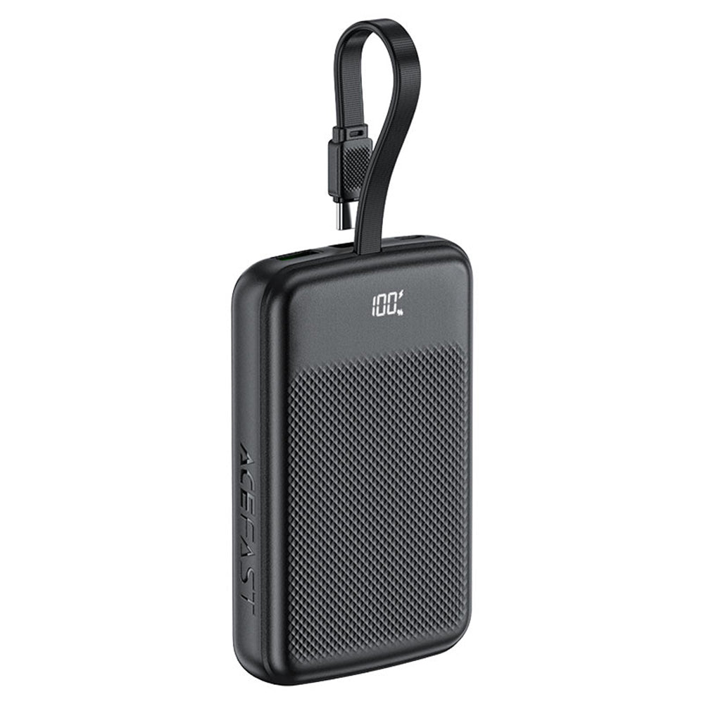 Külső akkumulátor Acefast M13, 10000mAh, 22.5W, QC + PD, 1 x USB-A - 2 x USB-C, Fekete