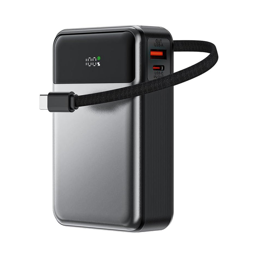 Külső akkumulátor Acefast M21, 20000mAh, 65W, QC + PD, 1 x USB-A - 2 x USB-C, Fekete