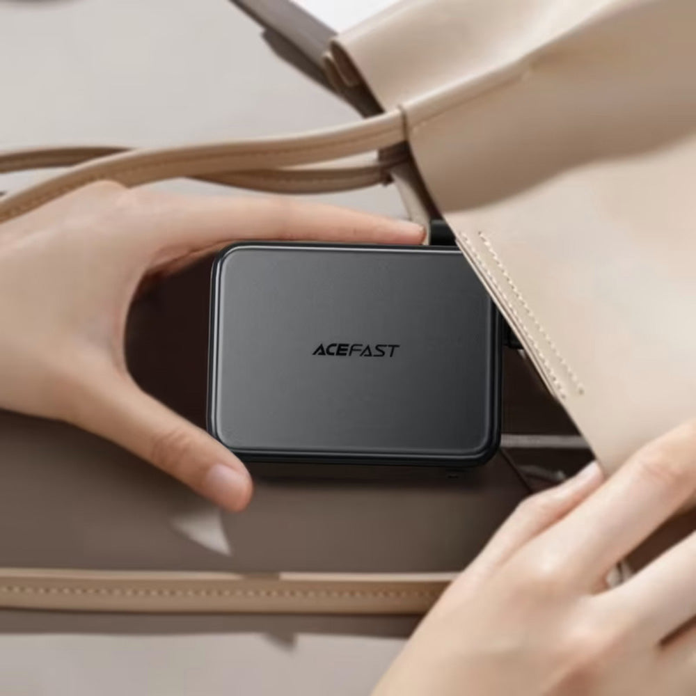 Külső akkumulátor Acefast M28, 10000mAh, 22.5W, QC + PD, 1 x USB-A - 2 x USB-C, Fekete