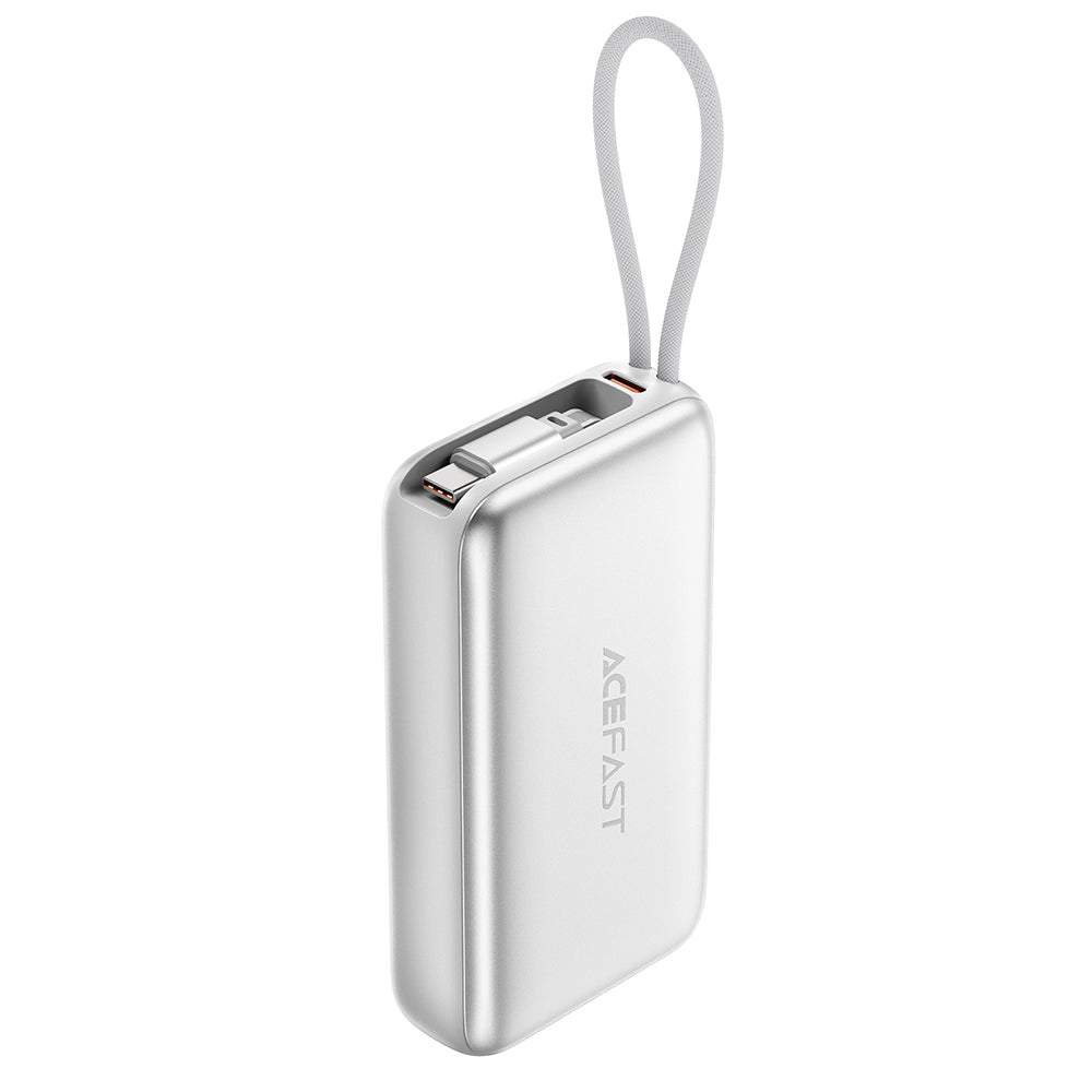 Külső akkumulátor Acefast M32, 10000mAh, 35W, PD, 2 x USB-C, Ezüst