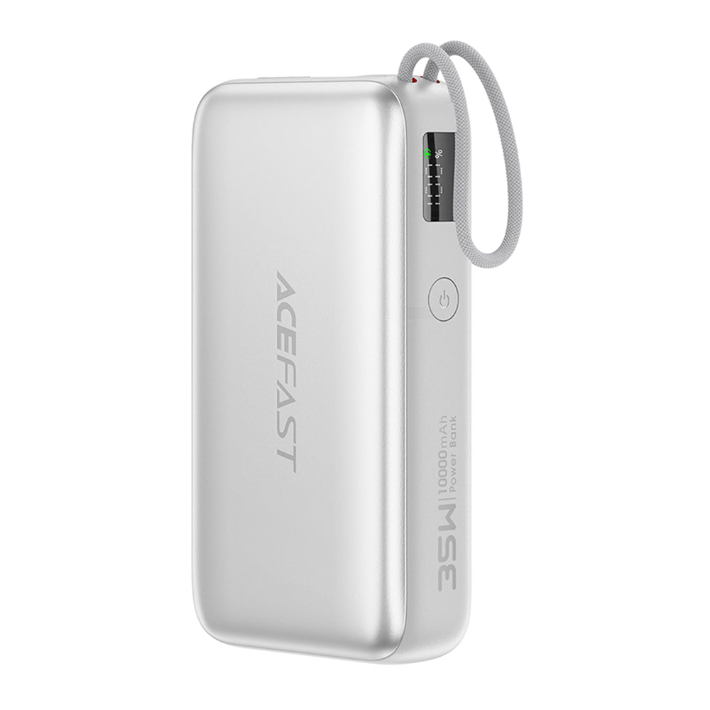 Külső akkumulátor Acefast M32, 10000mAh, 35W, PD, 2 x USB-C, Ezüst
