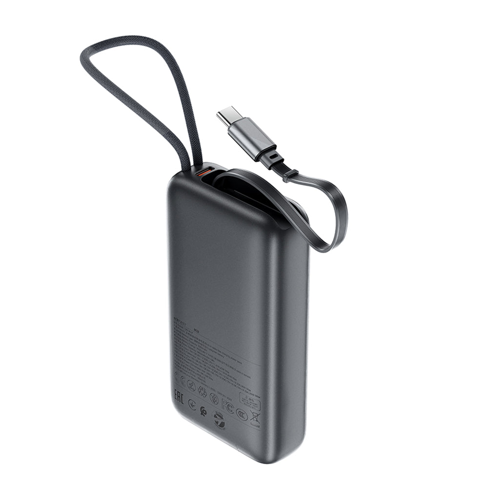 Külső akkumulátor Acefast M32, 10000mAh, 35W, PD, 2 x USB-C, Szürke