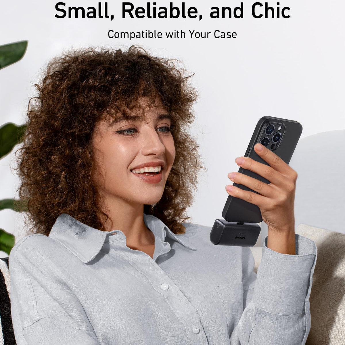 Anker Nano külső akkumulátor, 5000mAh, 22.5W, PD, 2 x USB-C, Fekete A1653H11