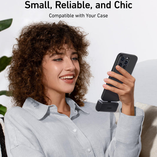 Anker Nano külső akkumulátor, 5000mAh, 22.5W, PD, 2 x USB-C, Fekete A1653H11