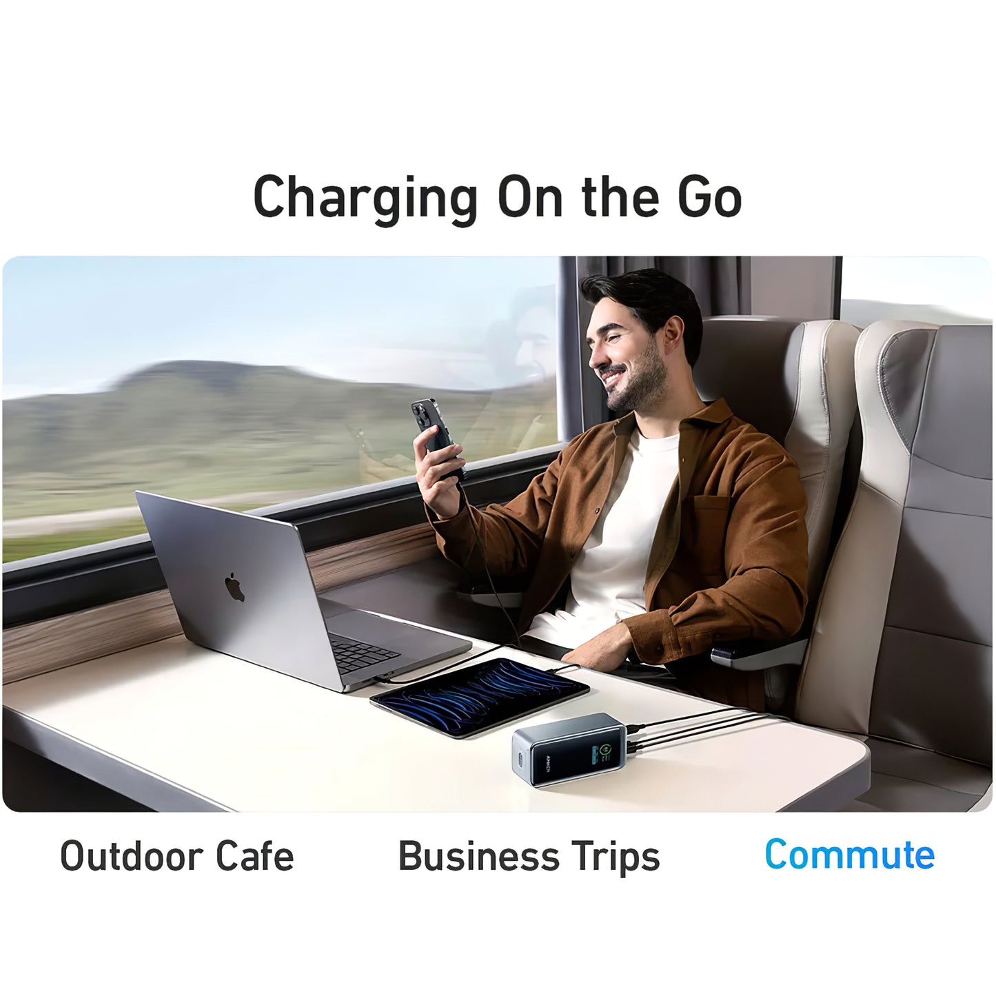 Anker Prime külső akkumulátor, 20000mAh, 200W, QC + PD, 1 x USB-A - 2 x USB-C, fekete A1336011