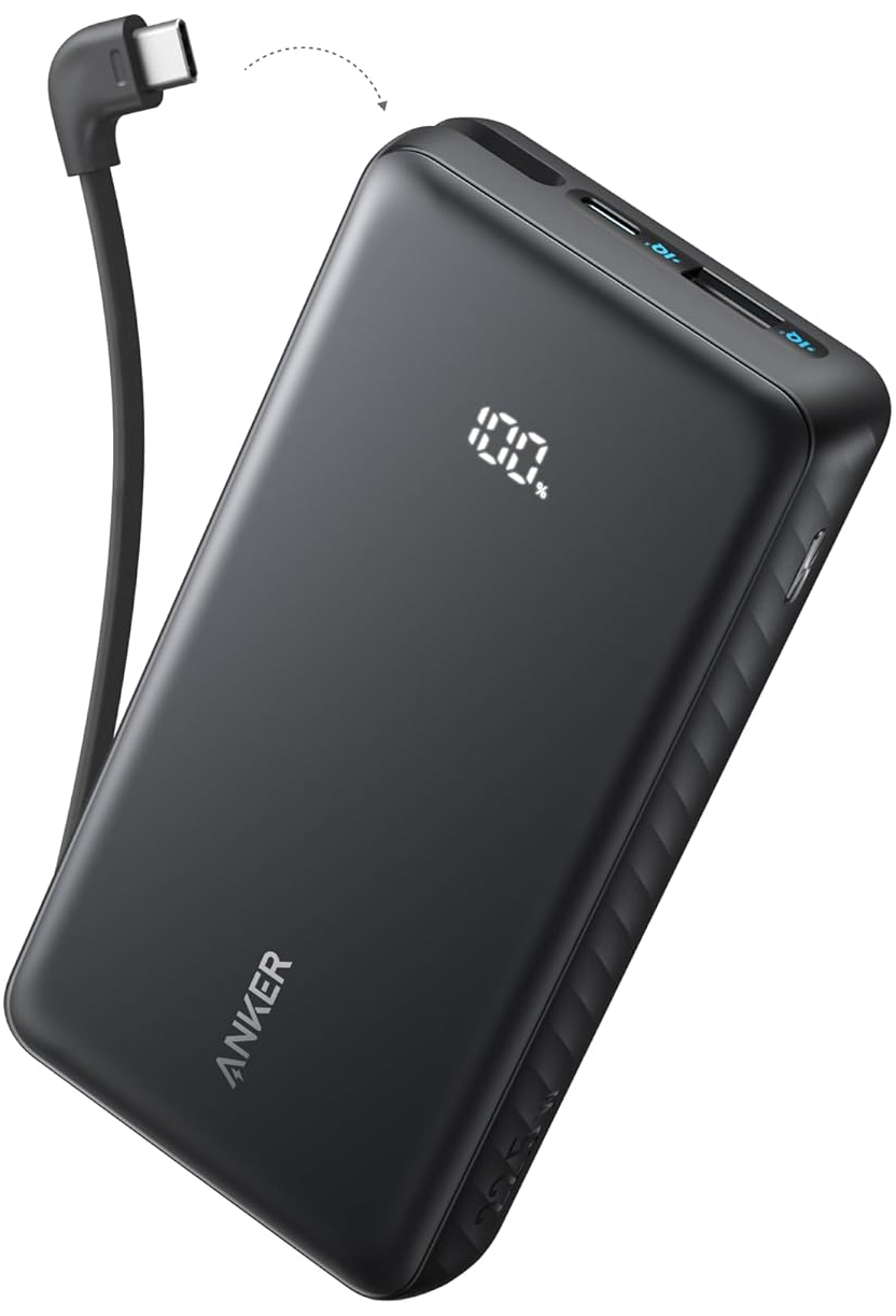 Anker Zolo külső akkumulátor, 10000mAh, 22.5W, QC + PD, 1 x USB-A - 2 x USB-C, Fekete A110DH11