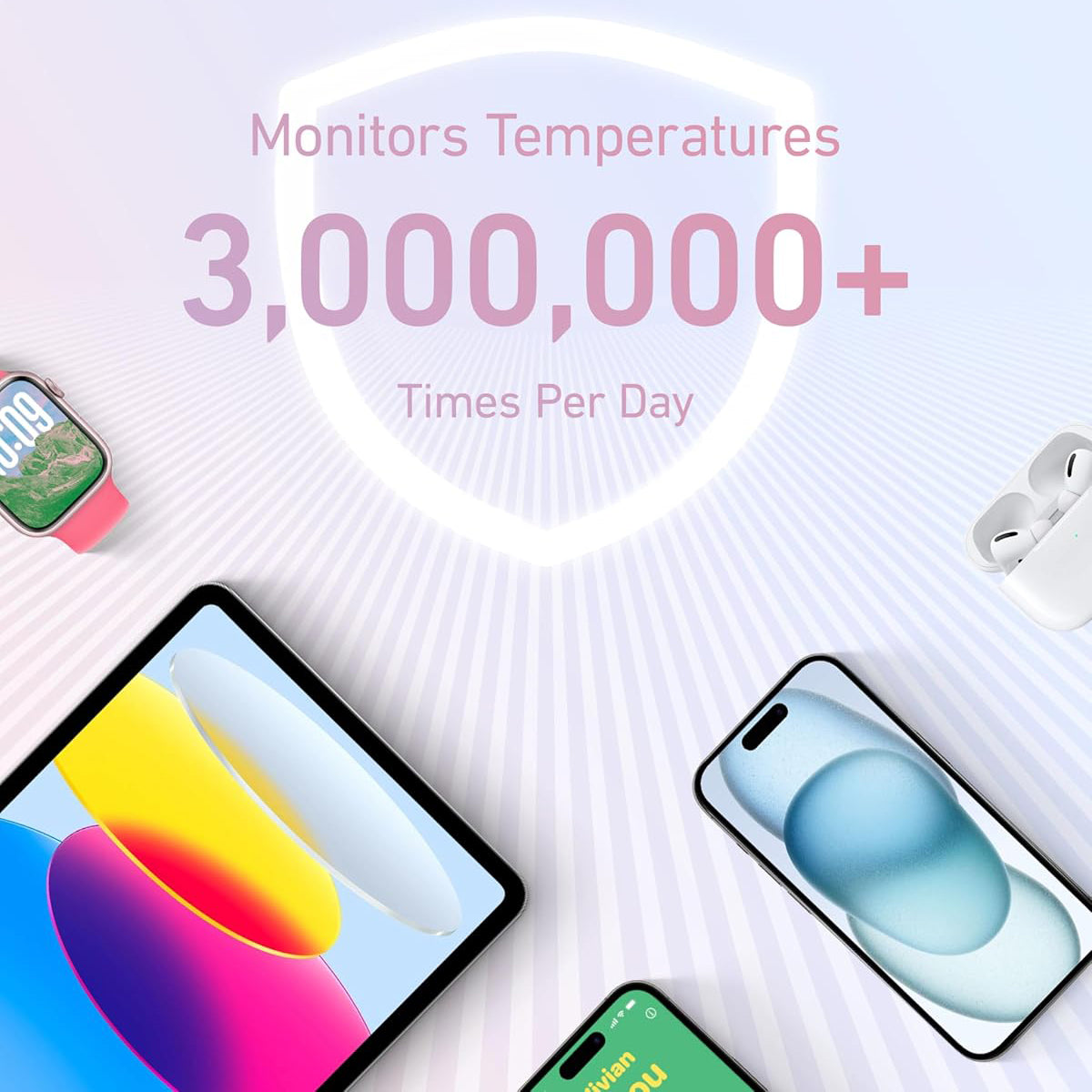 Anker Zolo külső akkumulátor, 20000mAh, 30W, QC + PD, 1 x USB-A - 2 x USB-C, kék A1689031