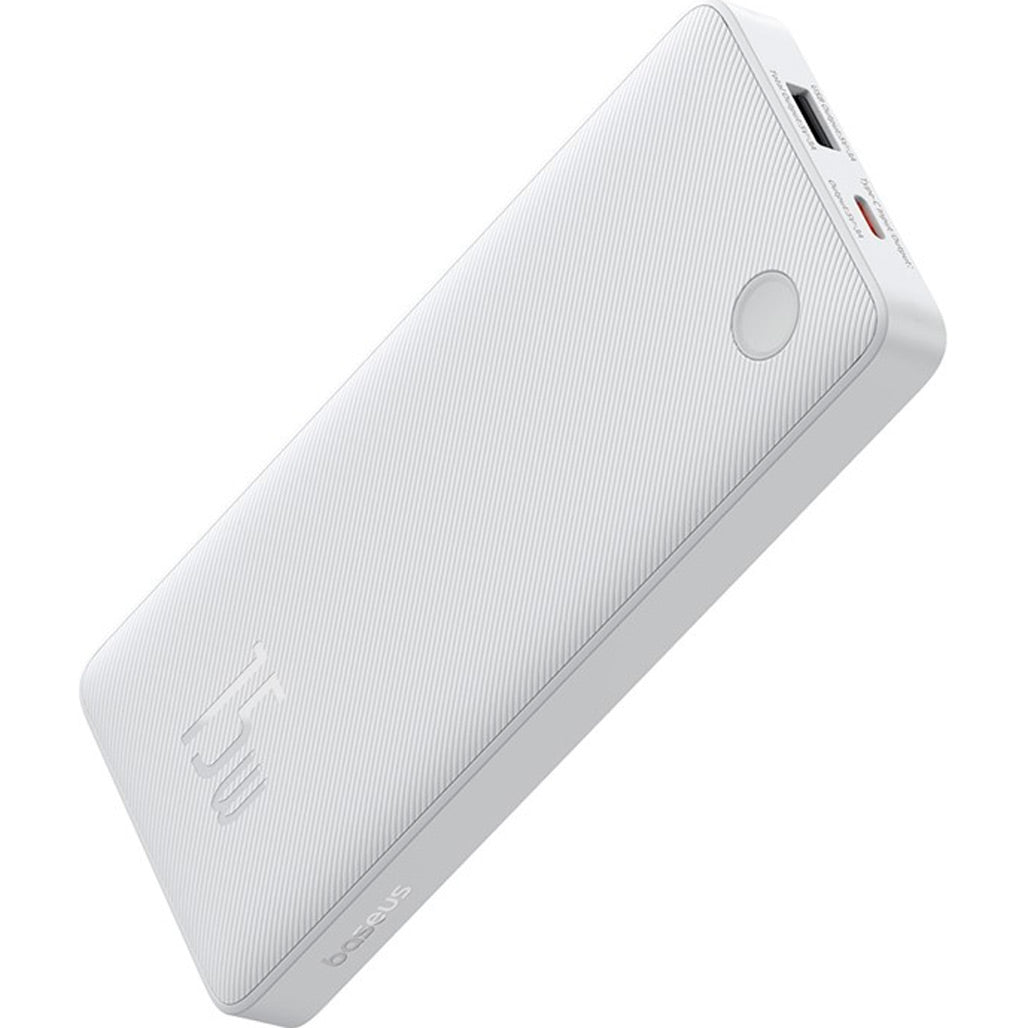 Baseus Airpow Lite külső akkumulátor, 10000mAh, 15W, 1 x USB-A - 1 x USB-C, fehér