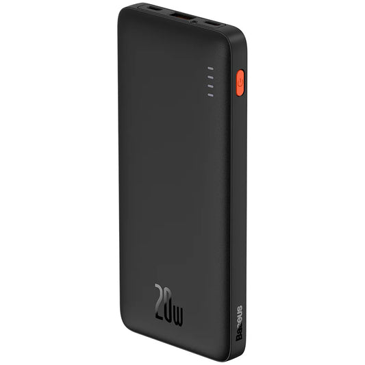 Baseus Airpow külső akkumulátor, 10000mAh, 20W, QC + PD, 1 x USB-A - 1 x USB-C, fekete PPQD090001