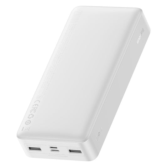 Baseus Bipow külső akkumulátor, 20000mAh, 15W, 1 x USB-C - 2 x USB-A, Fehér PPBD050102