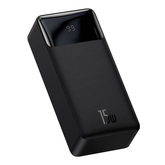 Baseus Bipow külső akkumulátor, 30000mAh, 15W, 1 x USB-C - 2 x USB-A, fekete PPBD05050201