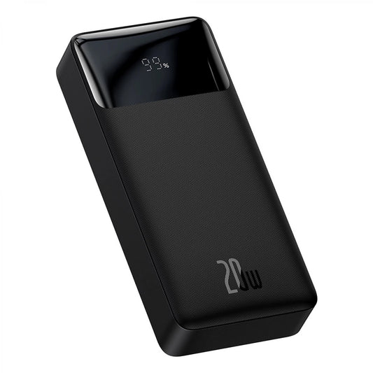 Külső akkumulátor Baseus Bipow, 20000mAh, 20W, QC + PD, 1 x USB-C - 2 x USB-A, Fekete PPBD050501