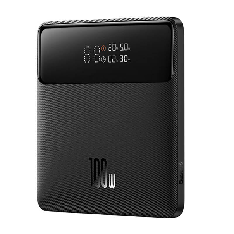 Baseus Blade HD külső akkumulátor, 20000mAh, 100W, QC + PD, 2 x USB-A - 2 x USB-C, Fekete PPBL000301