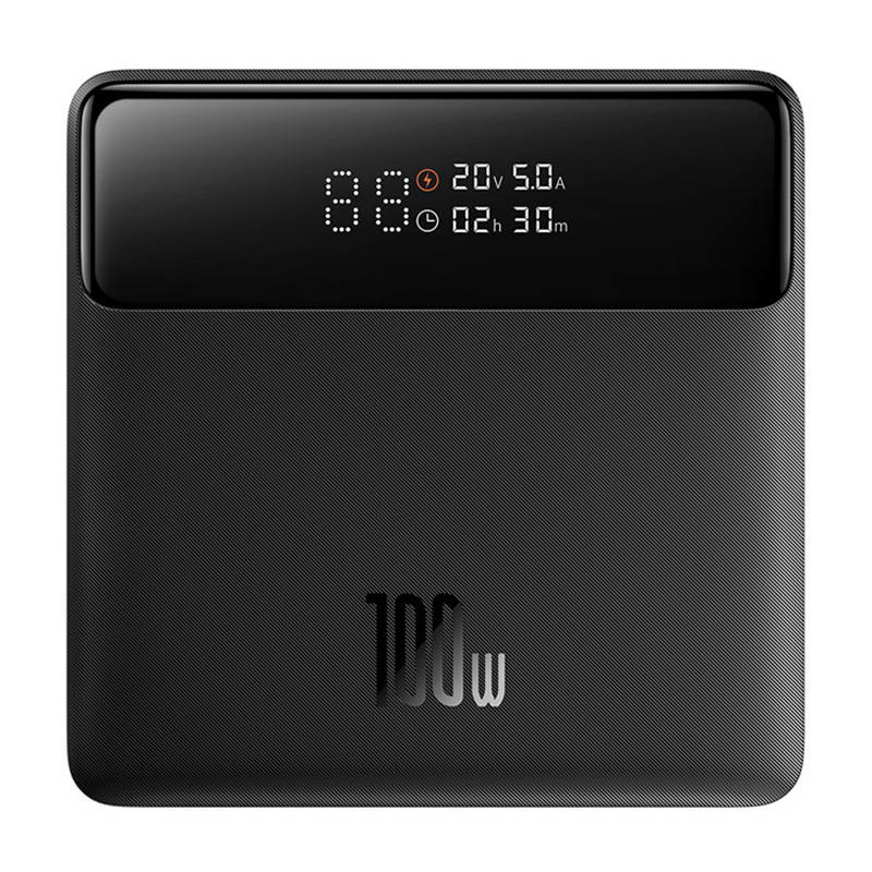 Baseus Blade HD külső akkumulátor, 20000mAh, 100W, QC + PD, 2 x USB-A - 2 x USB-C, Fekete PPBL000301