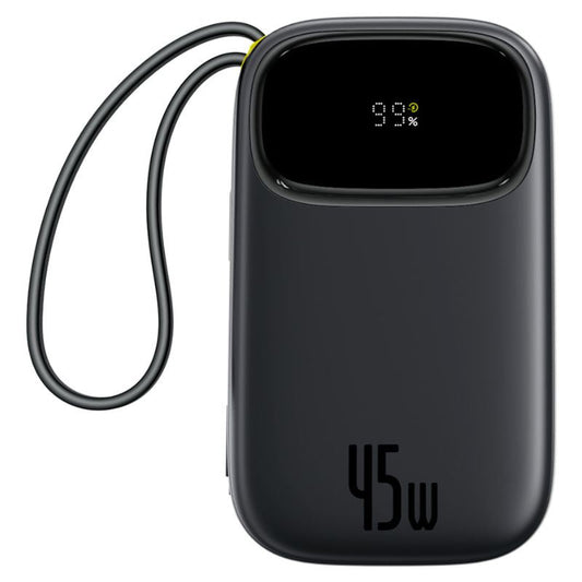 Baseus EnerFill FC31 Qpow 3 külső akkumulátor, 10000mAh, 45W, QC + PD, 1 x USB-A - 3 x USB-C, Fekete P10082102123-00