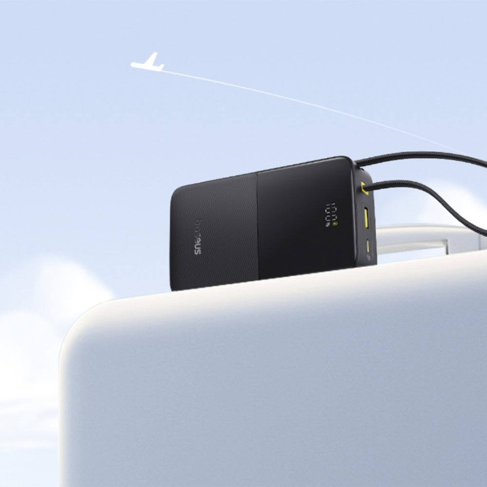 Baseus EnerFill Bipow2 Pro külső akkumulátor, 20000mAh, 22.5W, QC + PD, 1 x USB-A - 2 x USB-C, Fekete E0027701