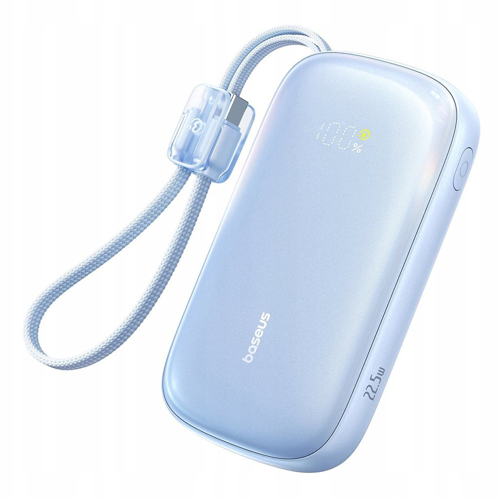 Baseus EnerFill FC21 Qpow 3 Ultra külső akkumulátor, 10000mAh, 22.5W, QC + PD, 1 x USB-A - 1 x USB-C, kék E0027L03