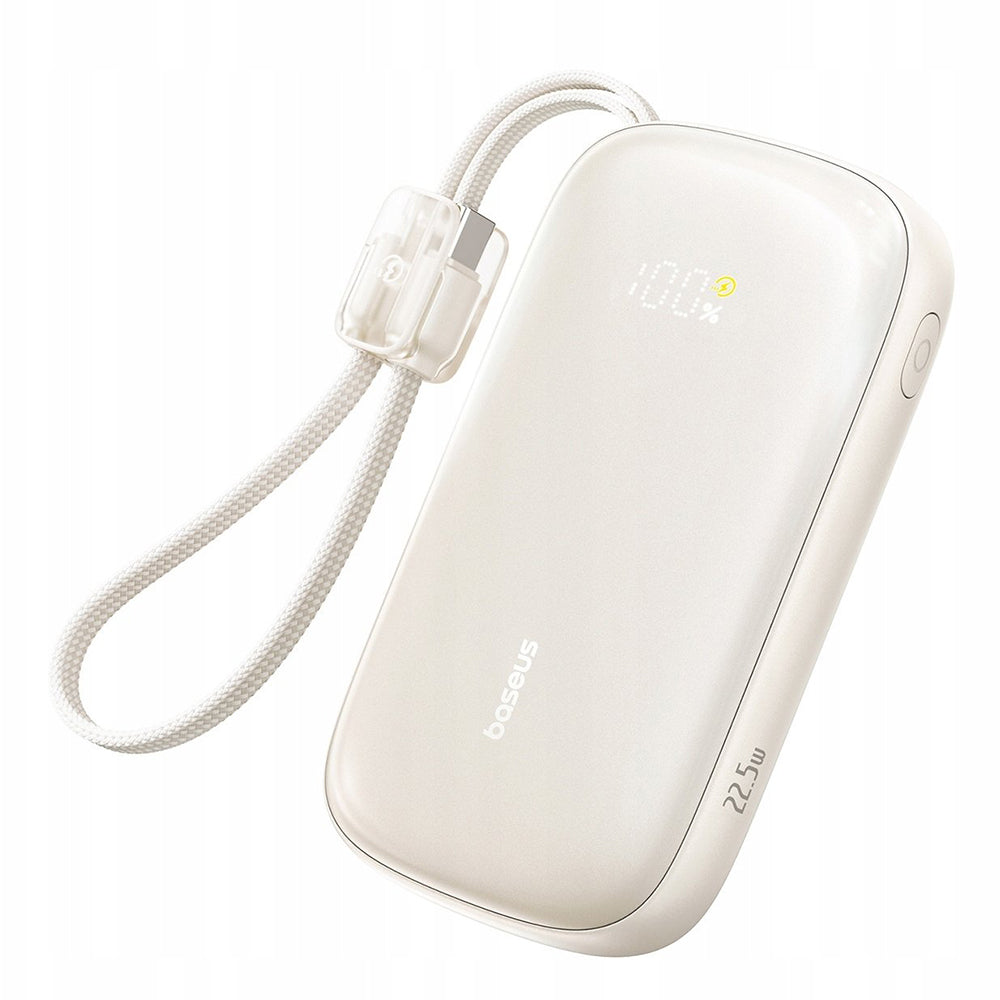 Baseus EnerFill FC21 Qpow 3 Ultra külső akkumulátor, 10000mAh, 22.5W, QC + PD, 1 x USB-A - 1 x USB-C, bézs E0027L01