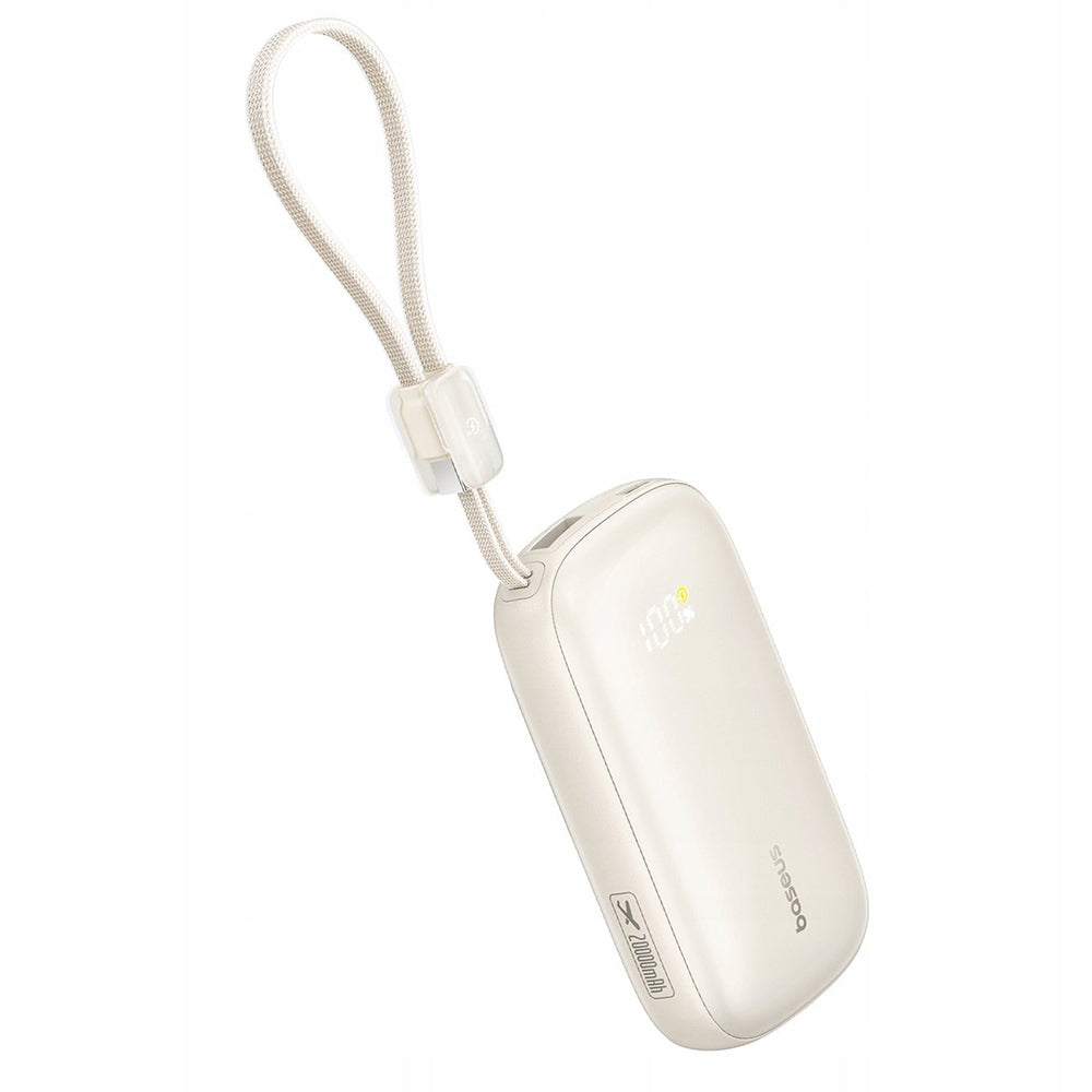 Baseus EnerFill FC21 Qpow 3 Ultra külső akkumulátor, 10000mAh, 22.5W, QC + PD, 1 x USB-A - 1 x USB-C, bézs E0027L01