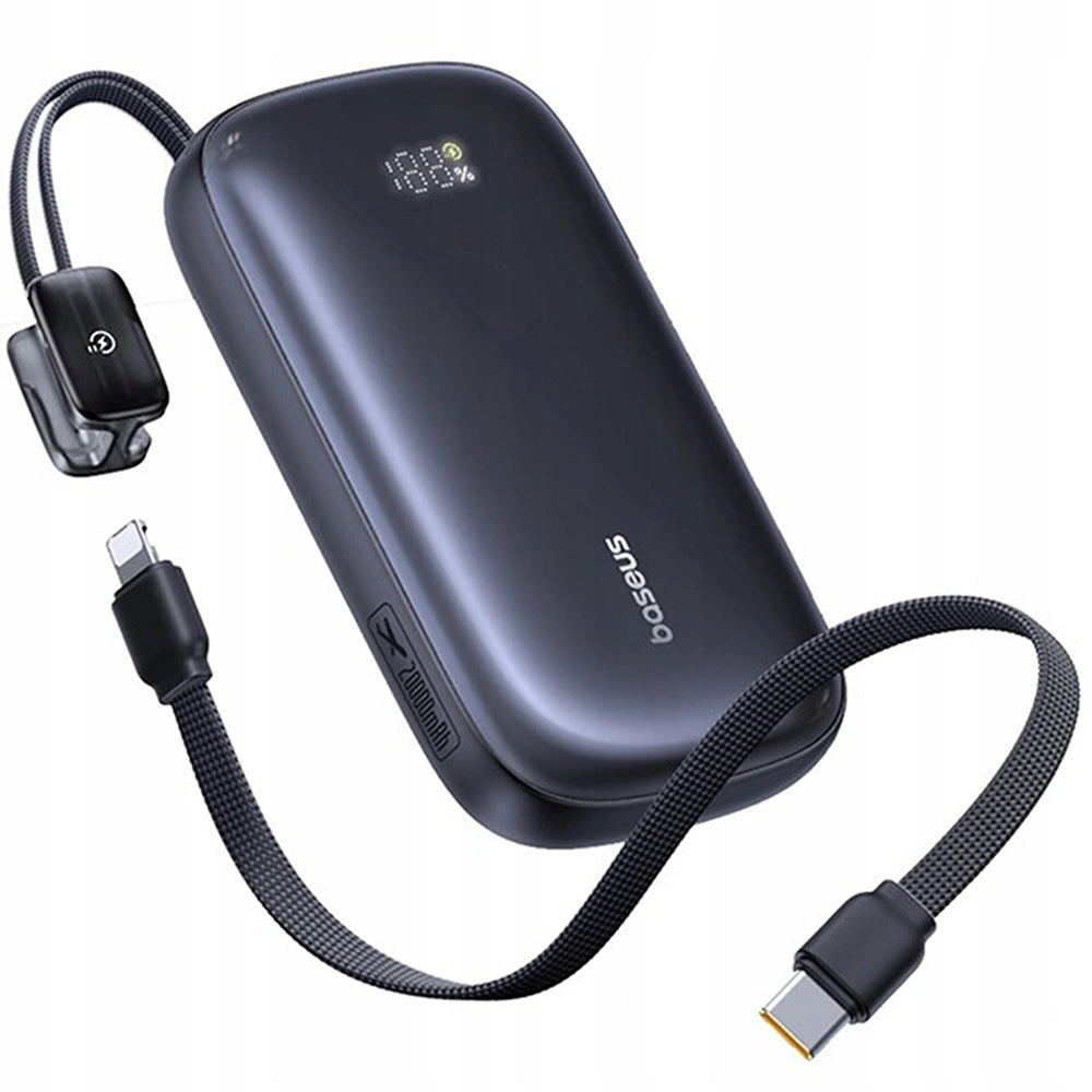 Baseus EnerFill FC21 Qpow 3 Ultra külső akkumulátor, 20000mAh, 22.5W, QC + PD, 1 x USB-A - 1 x USB-C, Fekete E0027M00