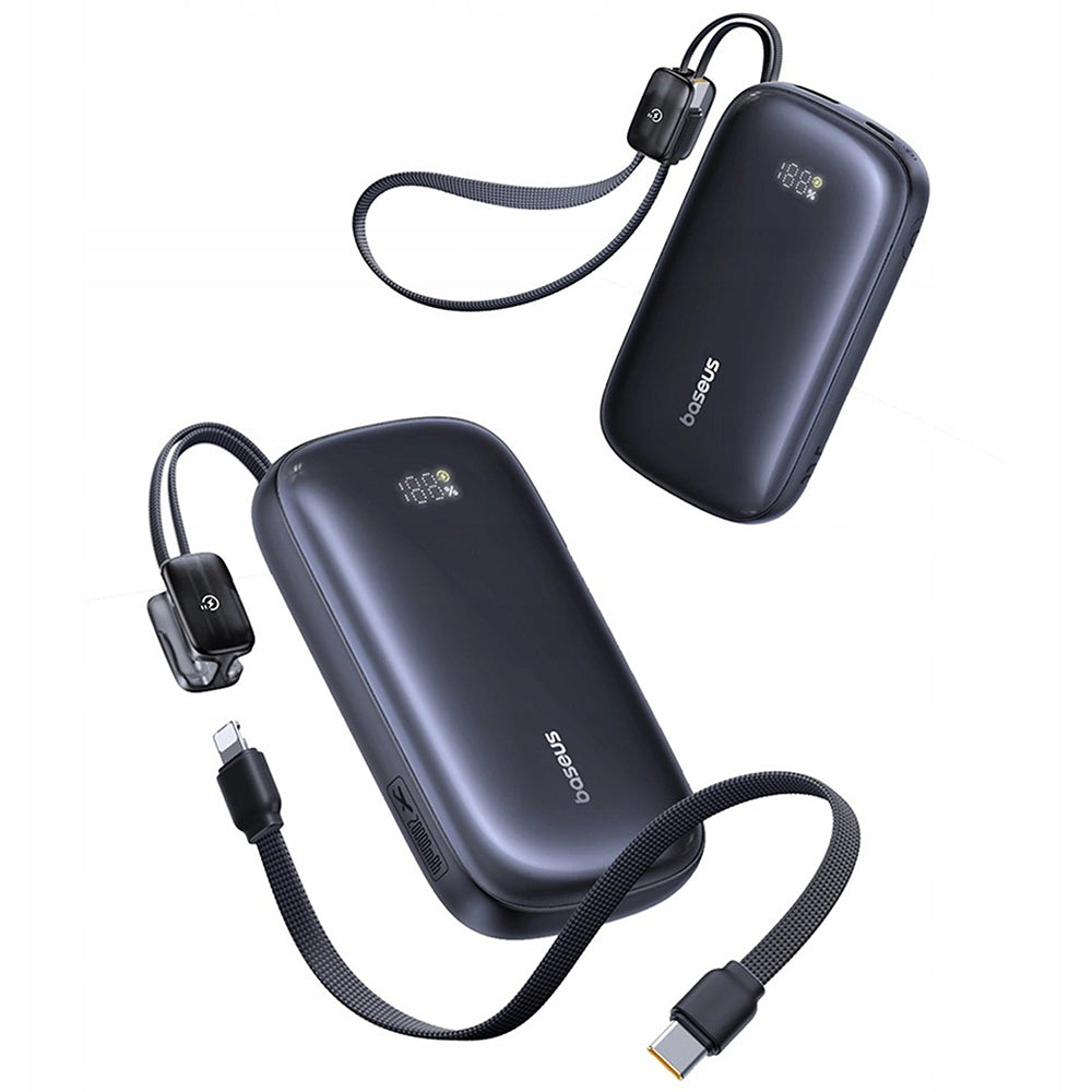 Baseus EnerFill FC21 Qpow 3 Ultra külső akkumulátor, 20000mAh, 22.5W, QC + PD, 1 x USB-A - 1 x USB-C, Fekete E0027M00
