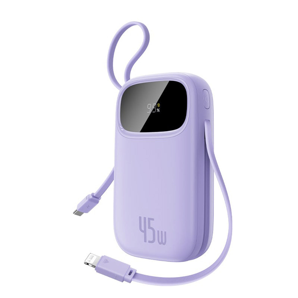 Baseus EnerFill FC31 Qpow 3 külső akkumulátor, 20000mAh, 45W, QC + PD, 1 x Lightning - 1 x USB-A - 2 x USB-C, Lila E0028D02