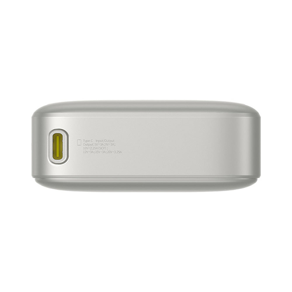 Baseus Free2Pull külső akkumulátor, 20000mAh, 65W, PD, 2 x USB-C, szürke P10073700843-00