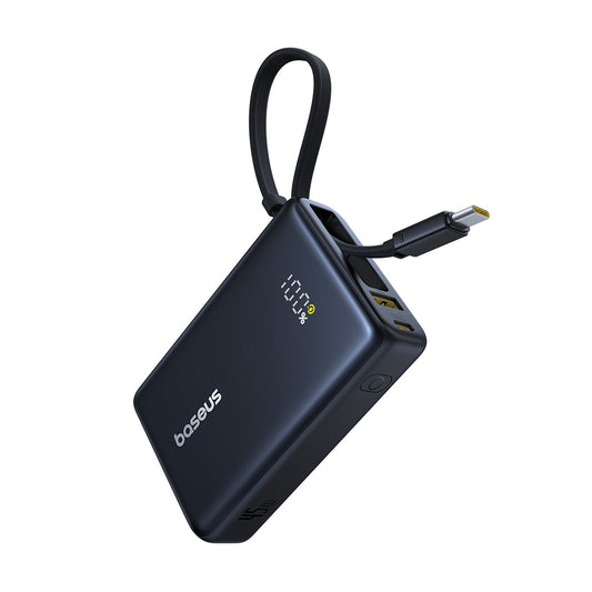Baseus PicoGo külső akkumulátor, 10000mAh, 45W, QC + PD, 1 x USB-A - 2 x USB-C, fekete P10076803123-00