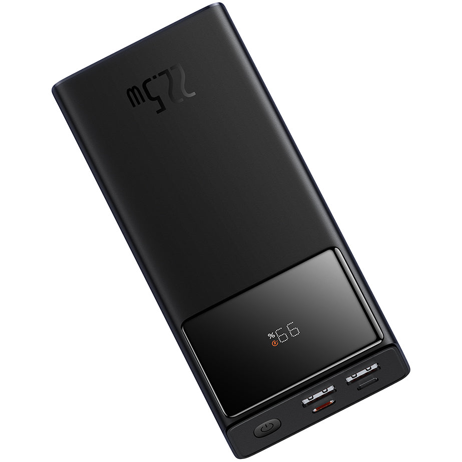 Baseus Star Lord külső akkumulátor, 20000mAh, 22.5W, QC + PD, 1 x USB-C - 2 x USB-A, Fekete PPXJ080001
