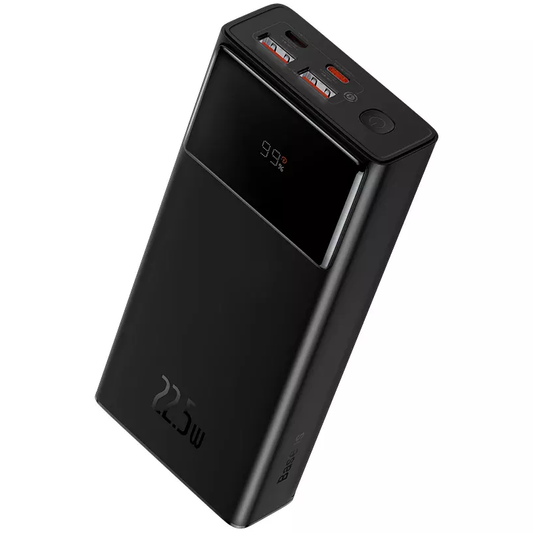 Baseus Star Lord külső akkumulátor, 30000mAh, 22.5W, QC + PD, 1 x USB-C - 2 x USB-A, Fekete PPXJ080101