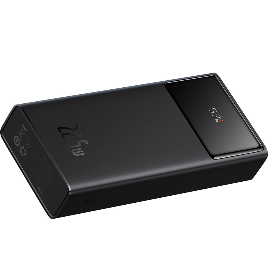 Baseus Star Lord külső akkumulátor, 20000mAh, 22.5W, QC + PD, 1 x USB-C - 2 x USB-A, Fekete PPXJ080001