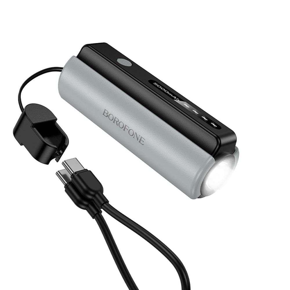 Borofone BJ87 Star külső akkumulátor, 5000mAh, 10W, 1 x USB-C, Szürke