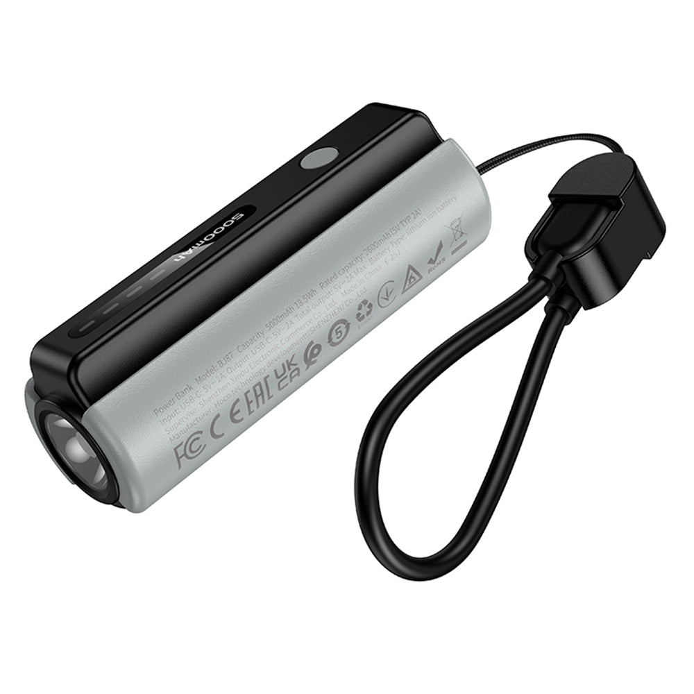 Borofone BJ87 Star külső akkumulátor, 5000mAh, 10W, 1 x USB-C, Szürke