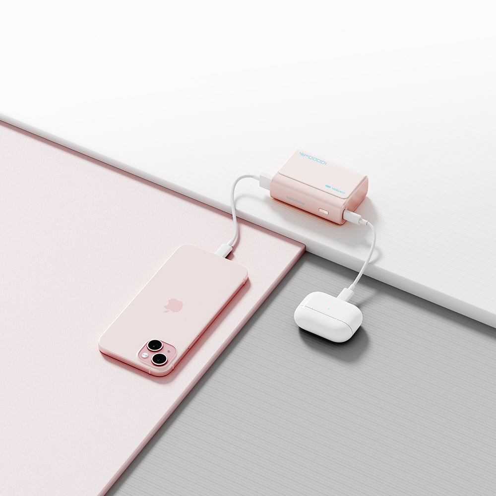 Cuktech CP13 külső akkumulátor, 10000mAh, 30W, QC + PD, 1 x USB-A - 1 x USB-C, Rózsaszín CUK0PB100DPK