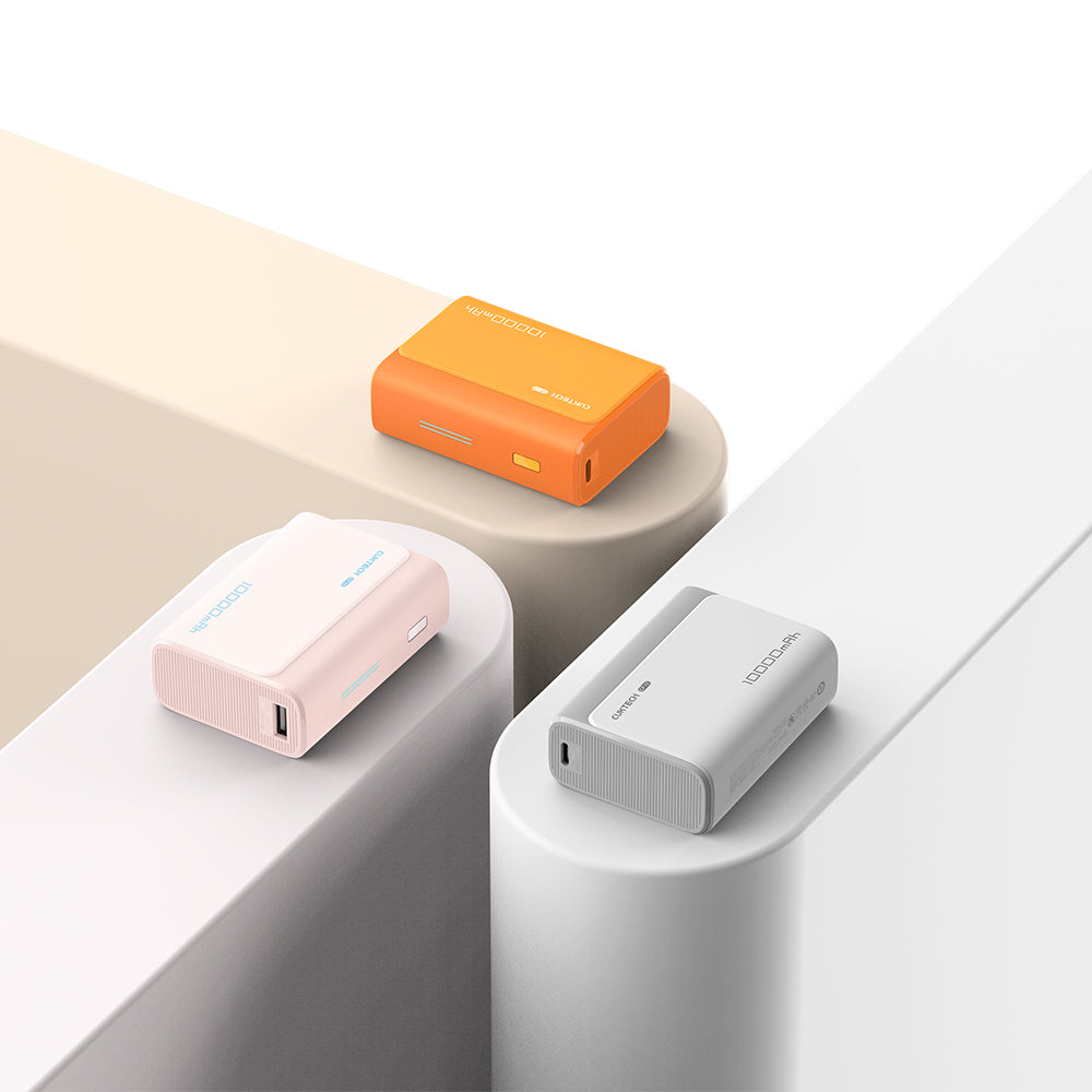 Cuktech CP13 külső akkumulátor, 10000mAh, 30W, QC + PD, 1 x USB-A - 1 x USB-C, Rózsaszín CUK0PB100DPK