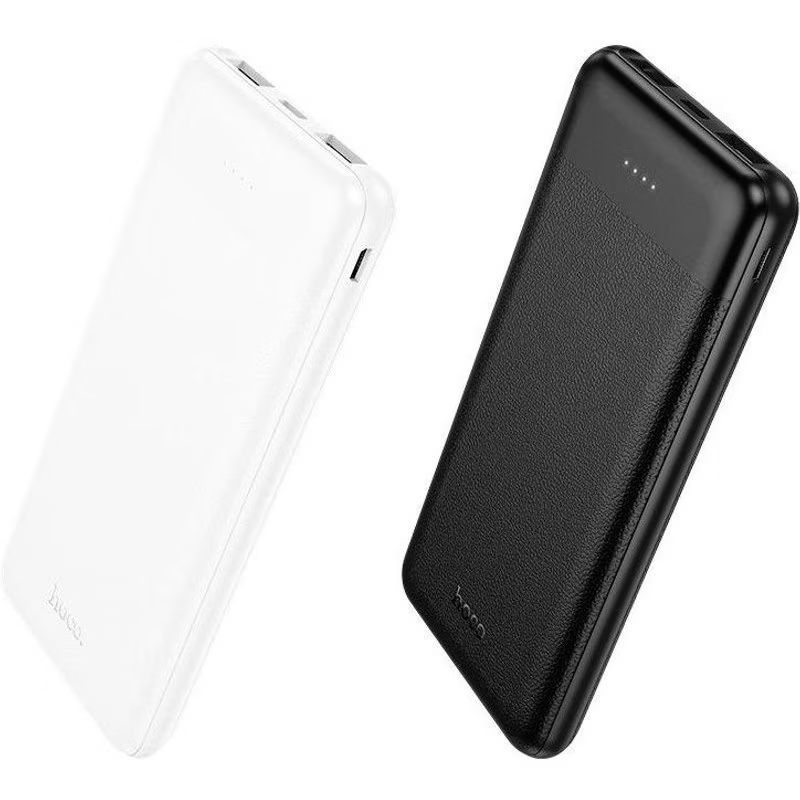 HOCO J153 Stability külső akkumulátor, 10000mAh, 10W, 2 x USB-A, Fehér