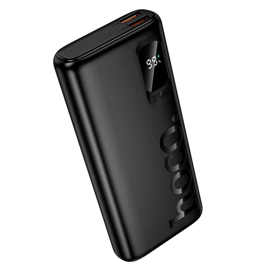 HOCO J158 Pro külső akkumulátor, 10000mAh, 22,5W, QC + PD, 1 x USB-C - 2 x USB-A, Fekete