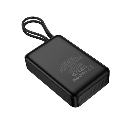 HOCO J171A külső akkumulátor, 20000mAh, 22,5W, QC + PD, 1 x Lightning - 1 x USB-A - 2 x USB-C, Fekete